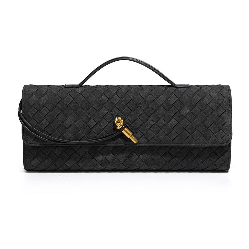 The Amelie Woven Baguette – Black