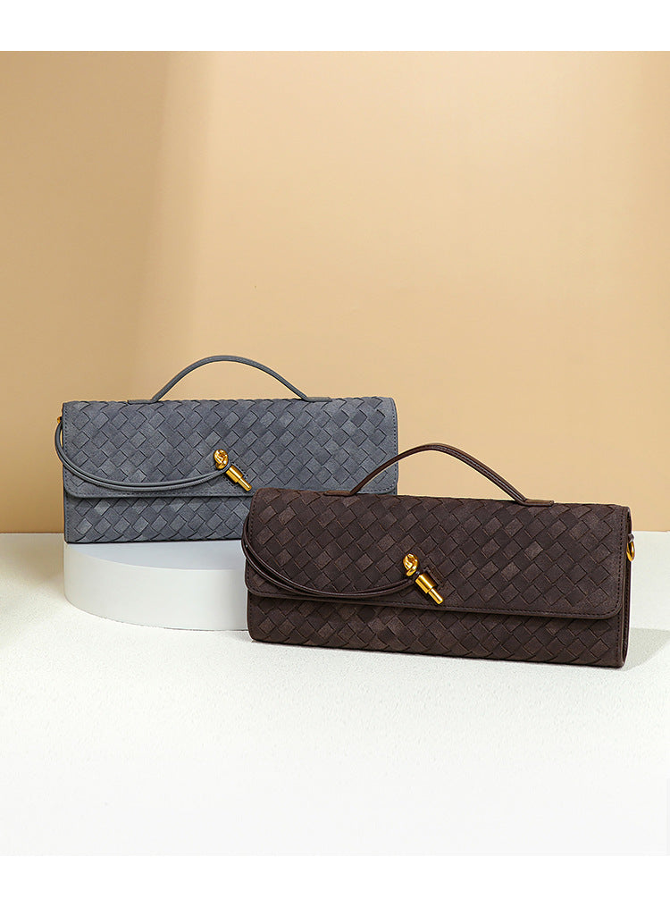 The Amelie Woven Baguette – Black