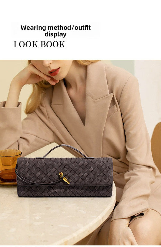 The Amelie Woven Baguette – Black