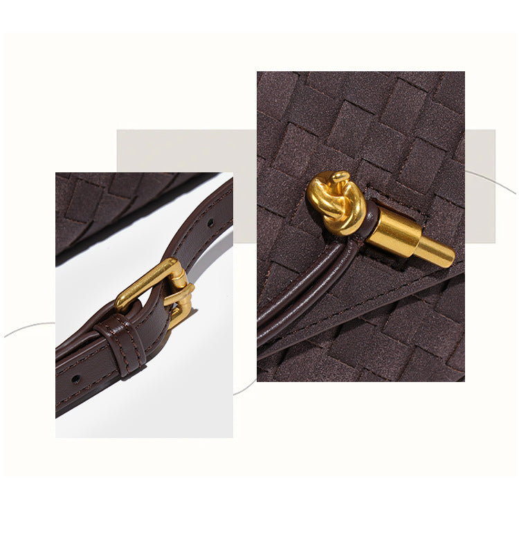The Amelie Woven Baguette – Black