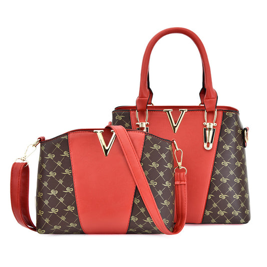 The Emilia Two-Piece Bag Set – Red
