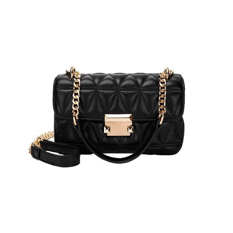 The Camille Quilted Crossbody – Black