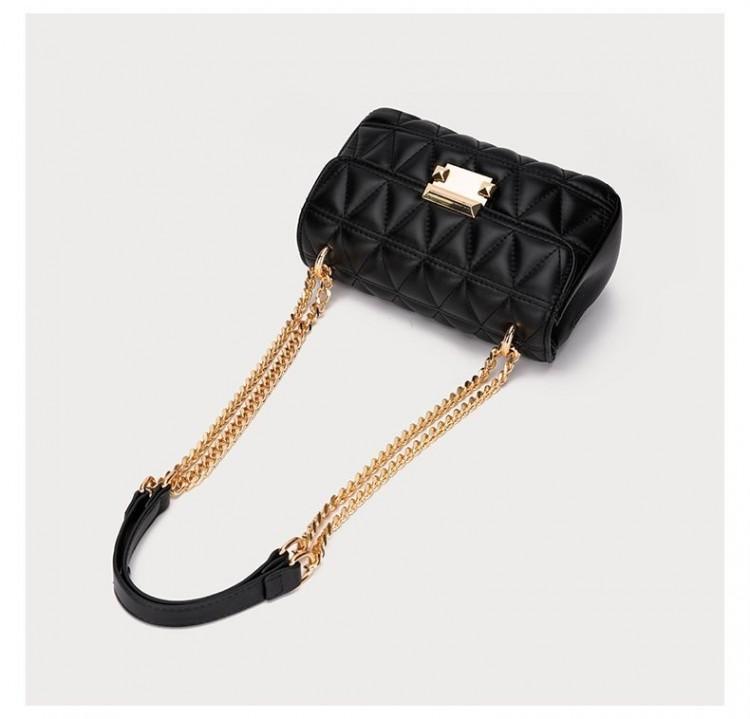 The Camille Quilted Crossbody – White