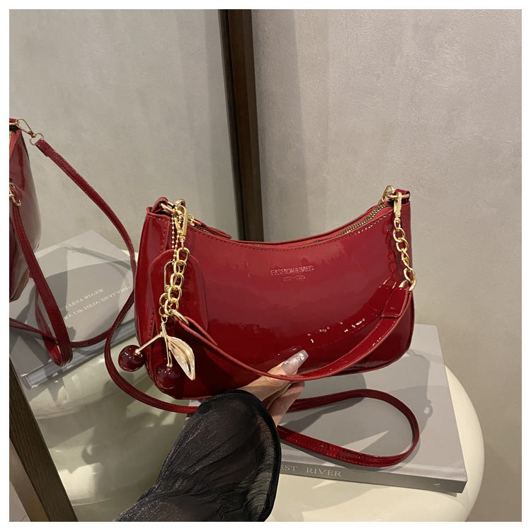 The Chloe Charm Crossbody – Red