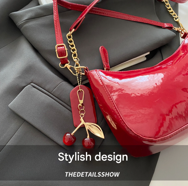 The Chloe Charm Crossbody – Red