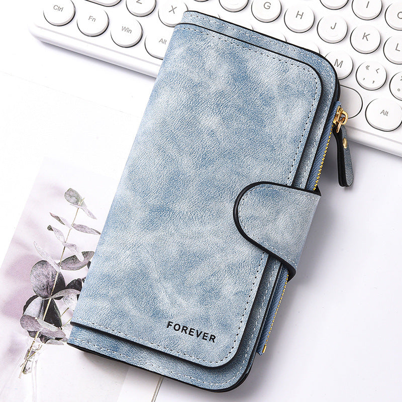 The Elodie Zip Wallet – Blue