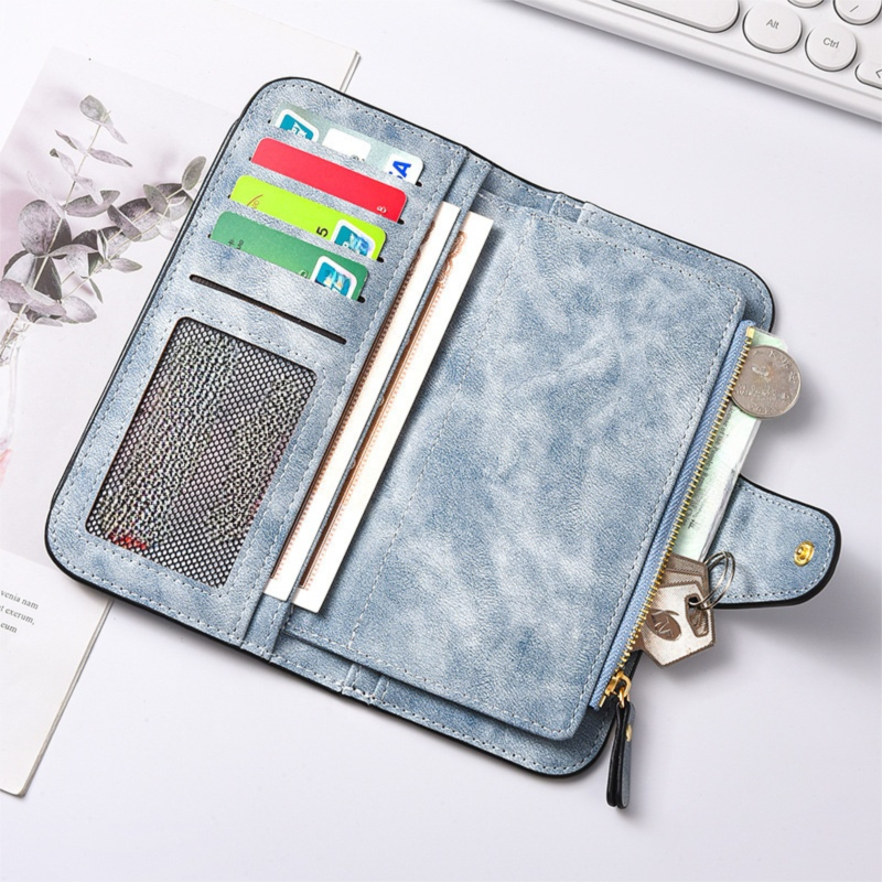 The Elodie Zip Wallet – Blue