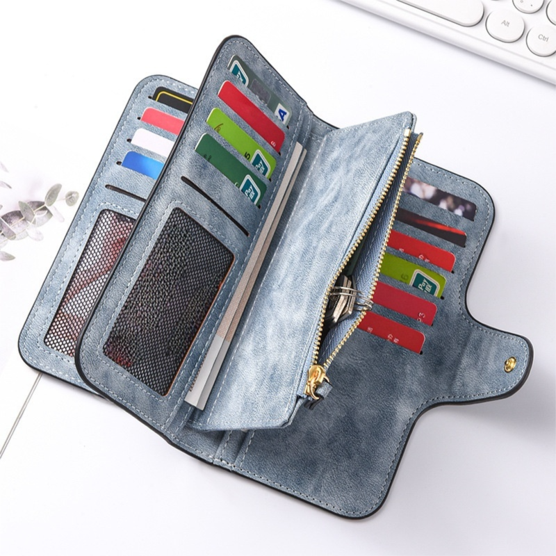 The Elodie Zip Wallet – Blue