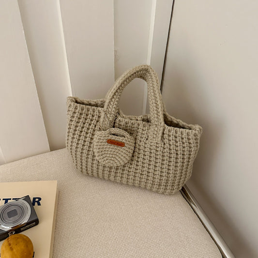 The Soleil Crochet Tote – Beige