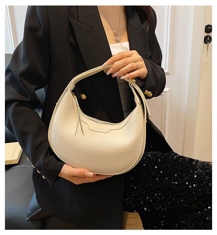 The Luna Crescent Bag – White