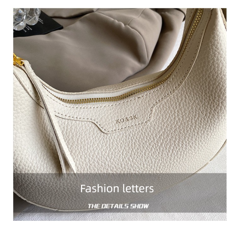The Luna Crescent Bag – White