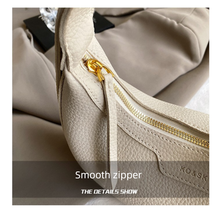 The Luna Crescent Bag – White