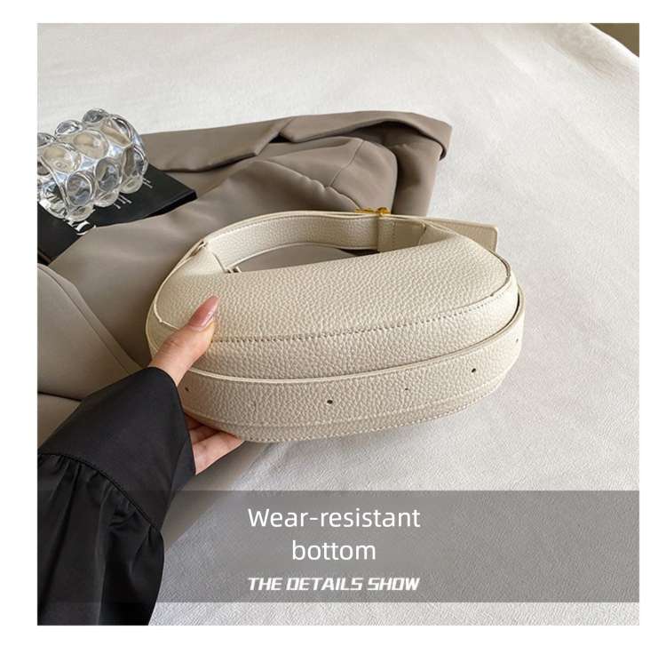 The Luna Crescent Bag – White